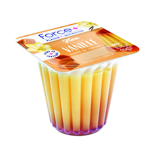 Force+ Flan saveur vanille sur lit de caramel riche en protéines