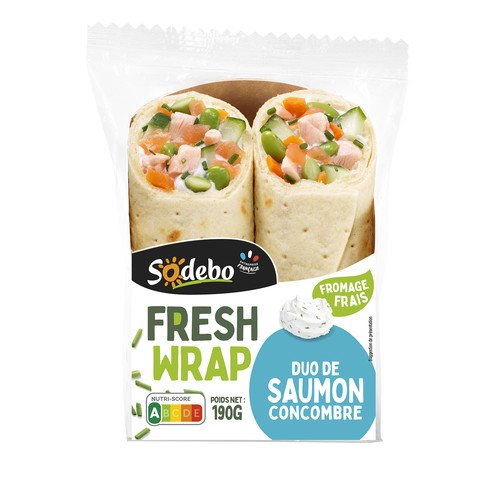 Sandwich fresh wrap au saumon  