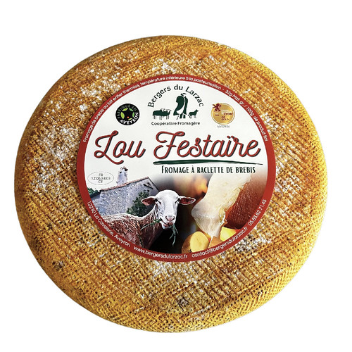 Raclette de brebis lou festaire au lait thermisé 32% m.g.