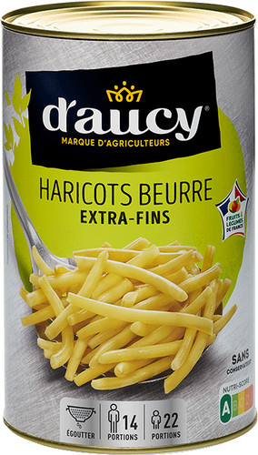 Haricots beurre extra fins cultivé 100 % en France CE2 