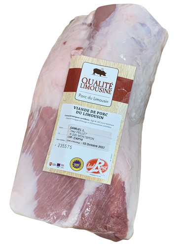 Carre de longe de porc avec os label rouge 