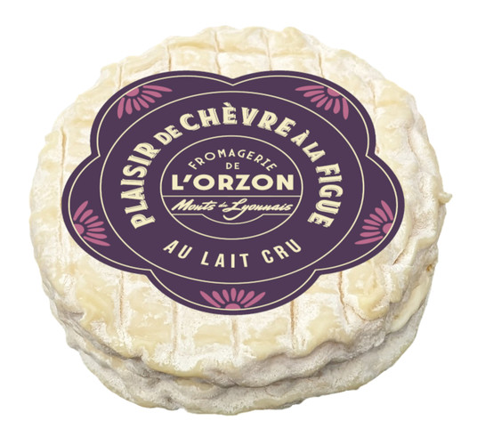 Plaisir de chèvre à la figue au lait cru 17% m.g. 
