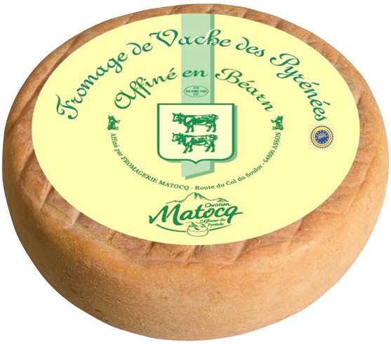 Fromage de vache des pyrénées 31% affiné en béarn igp 