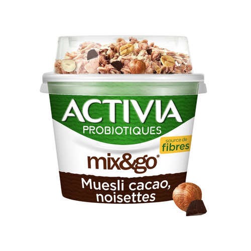 Yaourt muesli bifidus activia chocolat noisette 