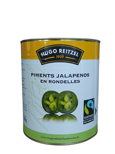 Piment vert jalapenos en rondelle sans curcuma 