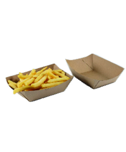 Barquette frite large 210x90x500 kraft brun fsc 