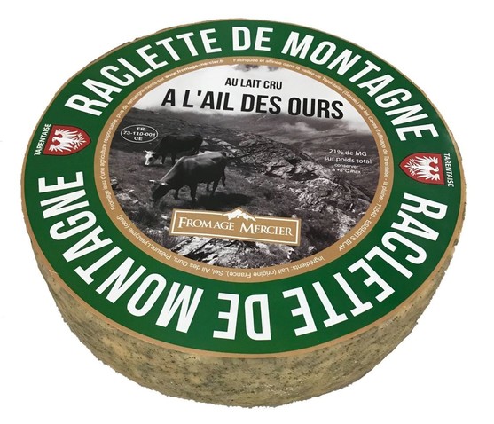 Raclette de montagne au lait cru ail des ours 