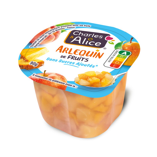 Arlequin de fruits sans sucres ajoutés 