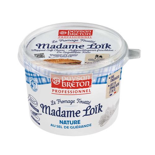 Fromage à tartiner nature au sel de Guérande 25 % m.g. 