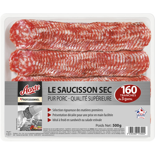 Saucisson sec prétranché