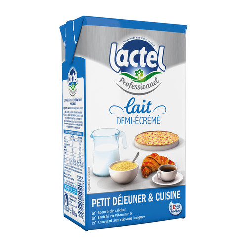 Lait demi écrémé uht  