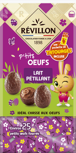 Oeufs pétillants chocolat au lait