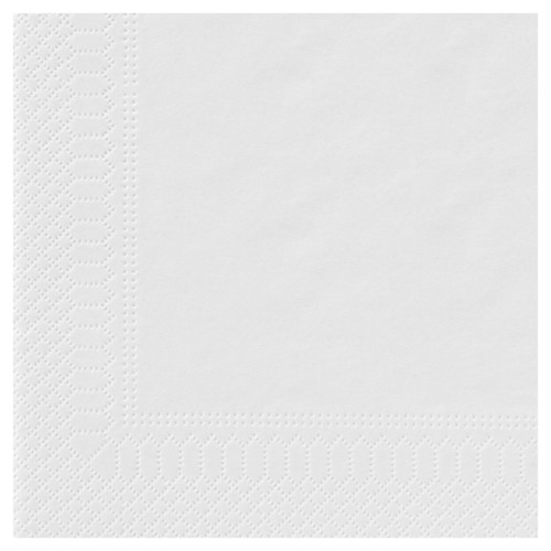 Serviette 20 x 20 cm ouate 2 feuilles blanche