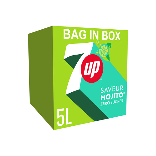 Seven up mojito zero sucre bag in box 