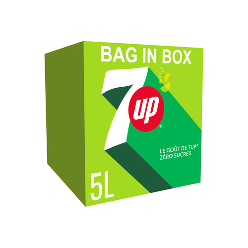 Seven up zero sucre bag in box 