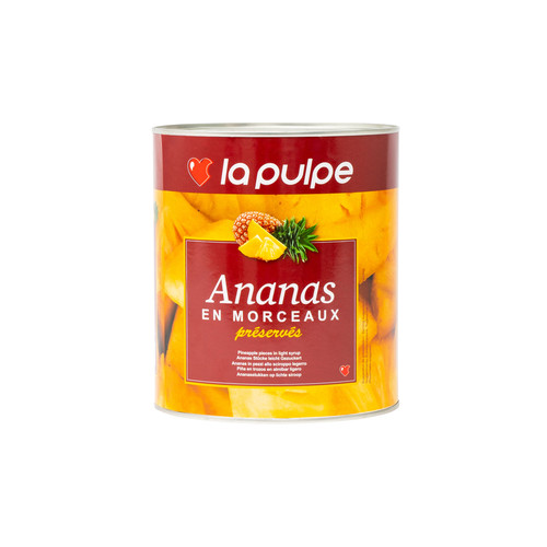 Ananas en morceaux préservés boite 3/1 