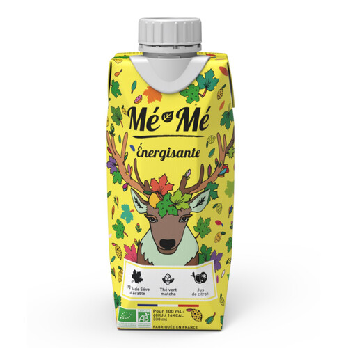 Thé froid énergisant bio sève d'érable, thé vert et citron