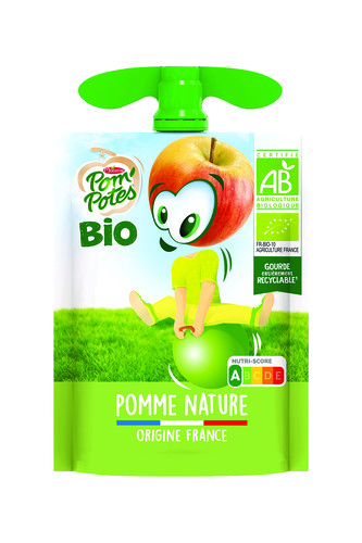 Pom'pote nature sans sucre ajouté bio 