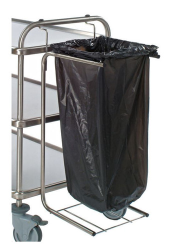 Porte-sac poubelle en acier inoxydable 380x320x820 mm 