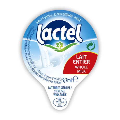 Lait entier coupelle de 9.7 ml 