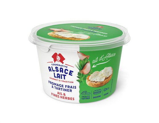 Fromage frais à tartiner ail et fines herbes 