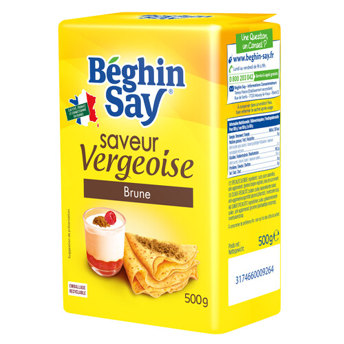 Sucre vergeoise brune  