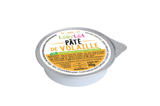Pâté volaille sans boeuf, sans porc 