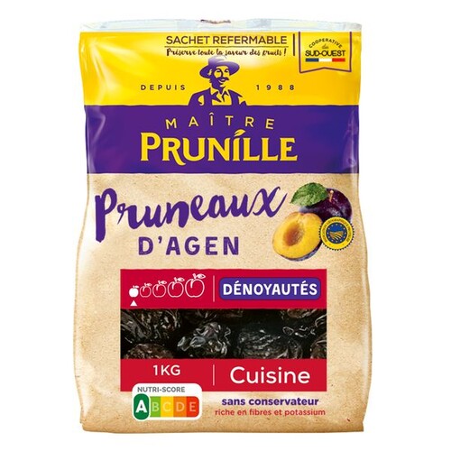 Pruneau d'agen dénoyauté sans conservateur 35% 