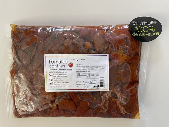 Tomates confites marinées  