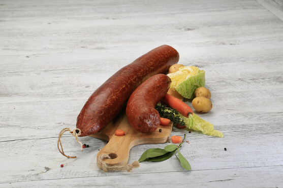 Saucisson à l'ail fumé bbc  