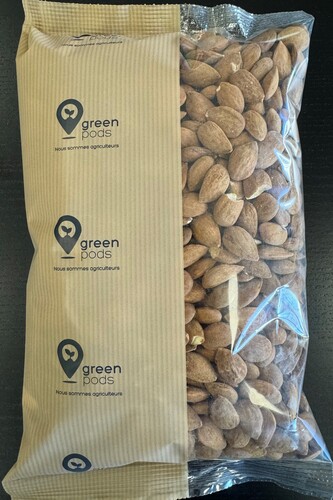 Amandes entières naturelles guara 12-14 avec peau 