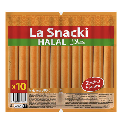Saucisse de volaille halal 