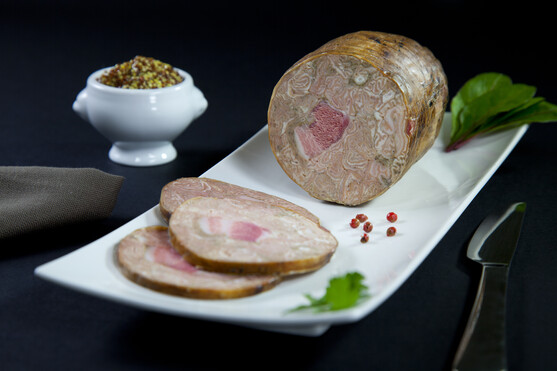 Andouille au lard tressé main  