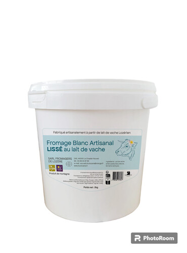 Fromage blanc de vache lisse artisanal 