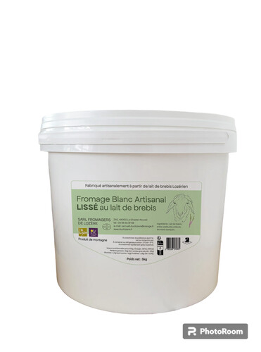 Fromage blanc brebis artisanal lissé 6.1% m.g. 