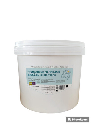 Fromage blanc de vache lisse artisanal 