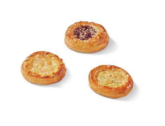 Mix mini tartelette, 48 cassis pomme, 48 ananas passion, 48 pomme poire, beurre fin
