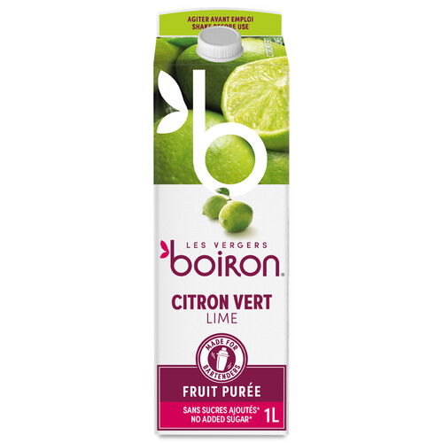 Purée de citron vert non sucré pasteurisé 