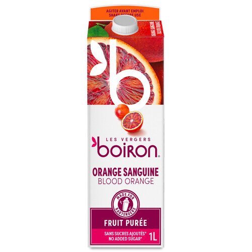 Purée orange sanguine non sucrée pasteurisée 