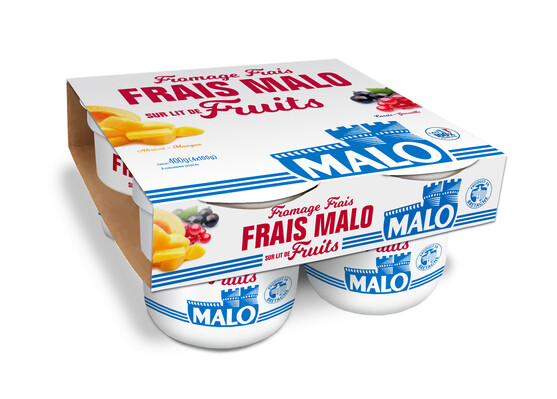 Fromage frais sur lit de fruit 7% m.g.