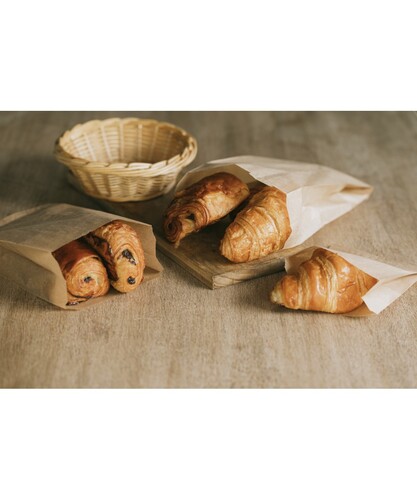 Sac à brioche kraft brun sans impression 2024 PEFC format 240+75xC360
