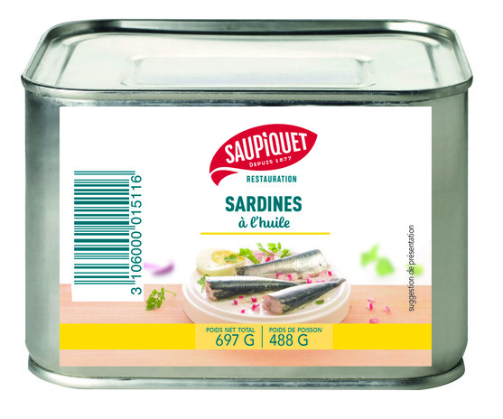 Sardines à l'huile de tournesol 