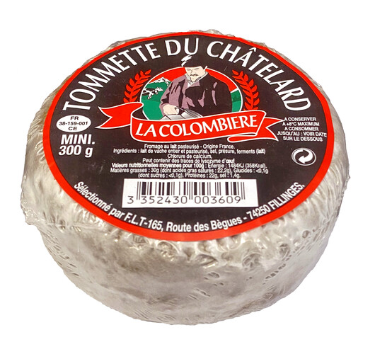 Tommette du chatelard 30% m.g.  