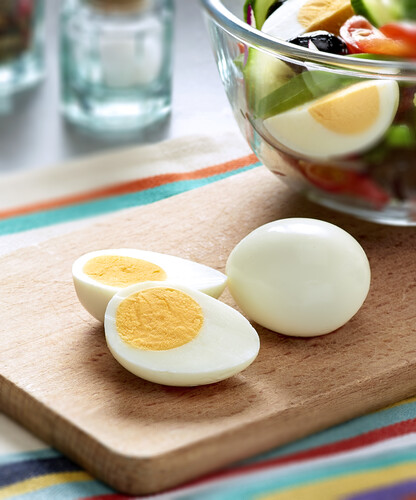 Oeufs durs écalés alvéolés  