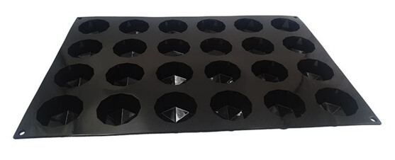 Moule flexible diamant 24 empreintes 