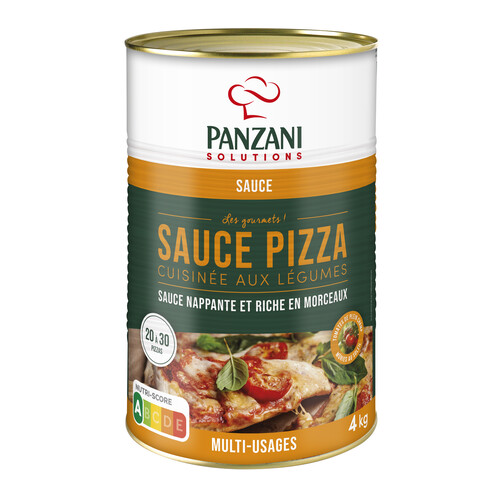 Sauce pizza cuisinée aux légumes frais 