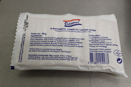 Bâtonnet de surimi arômatisé au crabe 