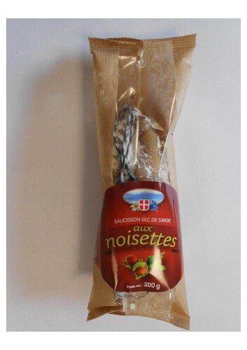 Saucisson de savoie aux noisettes 
