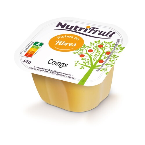 Purée de coings riche en fibres 