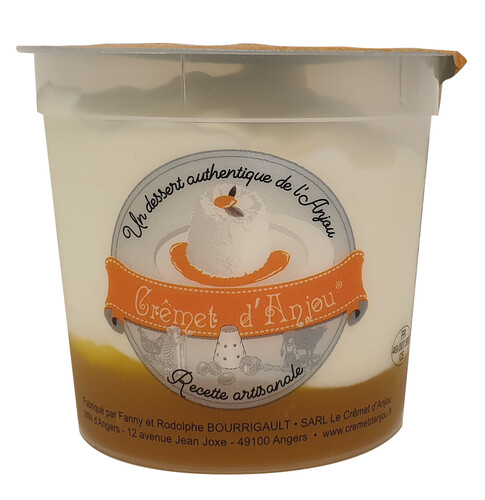 Cremet d'anjou bi-couche à la mangue et fruit de la passion 